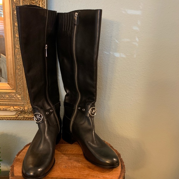 michael kors heather riding boots